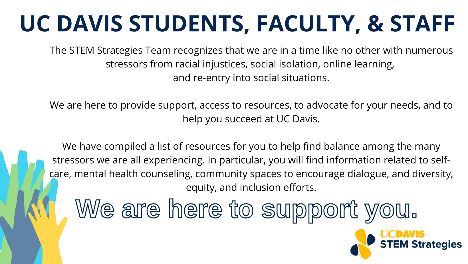 STEM Strategies Mental health statement